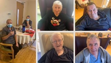 Manchester care home Residents attend 2020 Christmas party